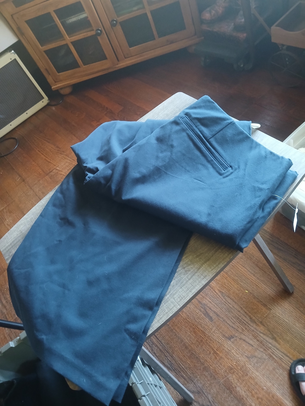 Old Navy High-Rise Pixie Wide Leg Pants in Navy